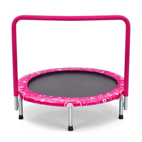 Børne trampolin, 92x80.5 cm, Pink