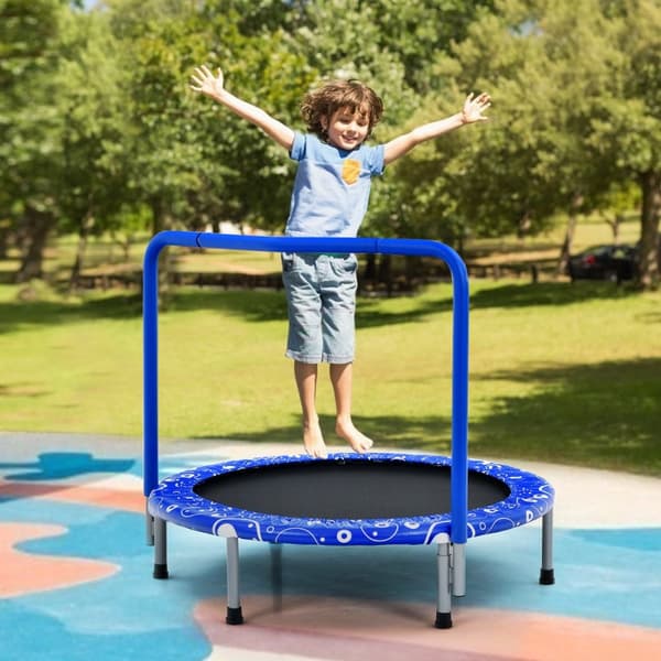 Børne trampolin, 92x80.5 cm, Blå