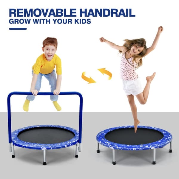 Børne trampolin, 92x80.5 cm, Blå