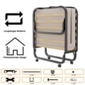 Miniatyrbillede 4 af 8: Foldeseng, 200x90x41 cm, Beige