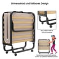 Miniatyrbillede 5 af 8: Foldeseng, 200x90x41 cm, Beige