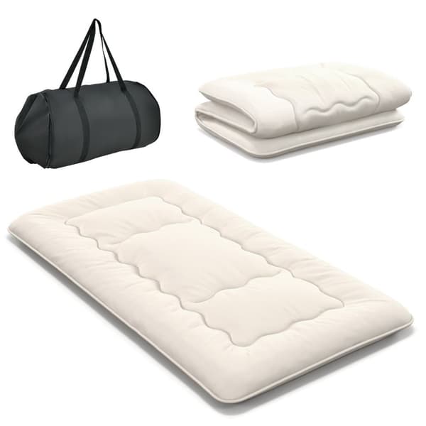 Futon-patja, 200x90x10 cm, Beige