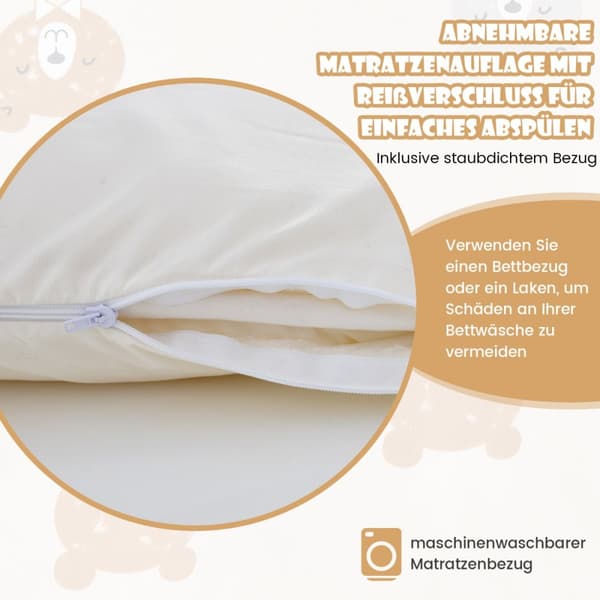 Futon madras, 140x200 cm, Beige