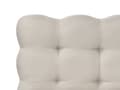 Miniatyrbilde 7 av 11: Dobbeltseng Beige Stoff 180 x 200 cm Sengegavl Lamellbunn Metallben Moderne design Sengeramme Soverom