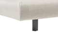 Miniatyrbilde 9 av 11: Dobbeltseng Beige Stoff 180 x 200 cm Sengegavl Lamellbunn Metallben Moderne design Sengeramme Soverom
