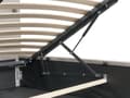 Miniatyrbilde 9 av 11: Dobbeltseng Beige Stoff 180 x 200 cm Flerfarget LED-lys Oppbevaringsrom Sengegavl Lamellbunn Sengeramme Soverom