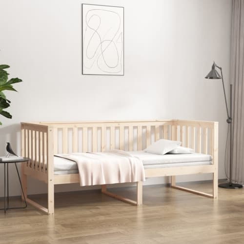 Dagbädd utan madrass 100x200 cm massiv furu