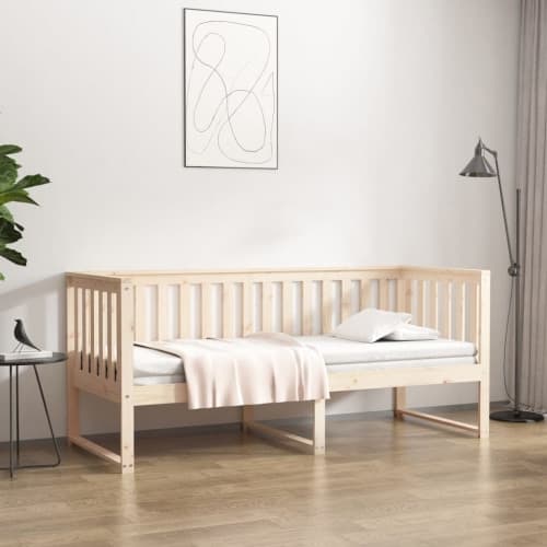 Dagbädd utan madrass 80x200 cm massiv furu