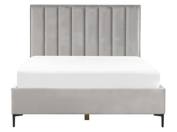 Møbelsett til soverommet 160 x 200 cm grå SEZANNE