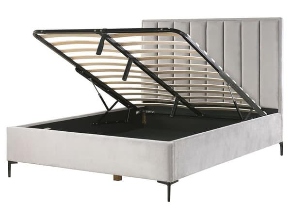 Møbelsett til soverommet 160 x 200 cm grå SEZANNE