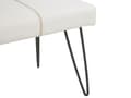 Miniatyrbilde 8 av 8: Soveromssett Hvit 160 x 200 cm Seng 2 Nattbord Sengebenk Moderne sengegavl