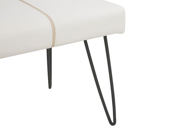 Soveromssett Hvit 160 x 200 cm Seng 2 Nattbord Sengebenk Moderne sengegavl