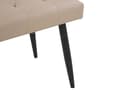 Miniatyrbilde 8 av 8: Soveromssett Beige Imitert skinn 4 deler Seng 160 x 200 cm 2 nattbord 1 benk Dekorativ sengegavl Moderne design Soverom
