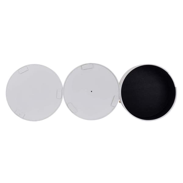 Rootz Scandinavian Round Sängbord - Nattduksbord - Förvaringsbord - Gott om förvaring - Chic Design - Hållbar konstruktion - 38cm x 49cm x 38cm