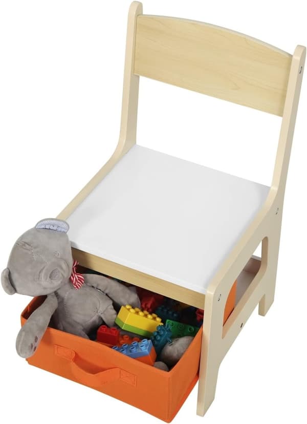 Rootz multifunktionelt børnebordsæt - Aktivitetsbord - Legebord - Dobbeltsidet bordplade - Rigelig opbevaring - Nem montering - Holdbar MDF - 60 cm x