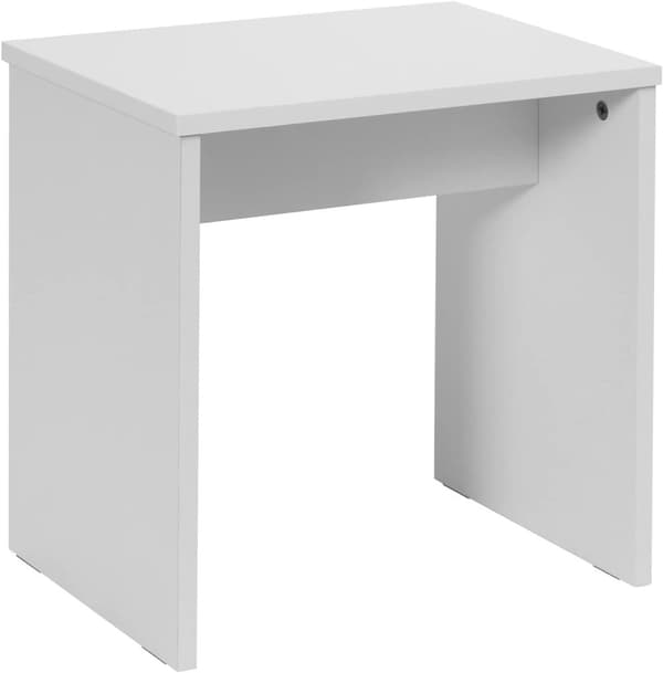 Rootz Toiletbordssæt med skammel og spejl - Sminkebord - Makeupbord - Træ af høj kvalitet - Rigelig opbevaring - Stort spejl - Holdbart design - 40 cm