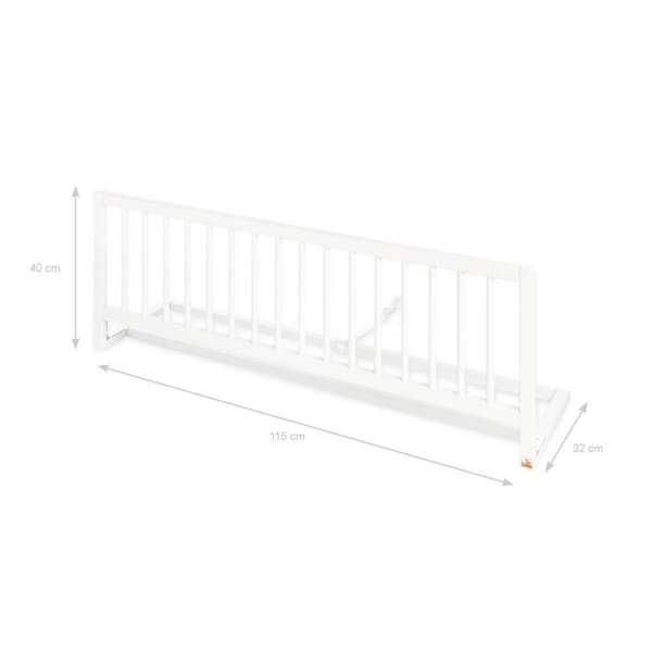 Rootz Bed Guard 'Comfort' - Safety Rail - Sleep Barrier - Solid Wood - 115cm x 32 cm x 40 cm