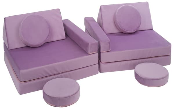 Modulär barnsoffa, leksoffa, sofflekset, bäddsoffa för barn