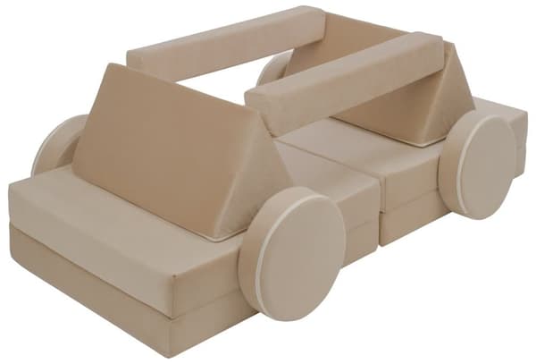 Modulär barnsoffa, leksoffa, sofflekset, bäddsoffa för barn