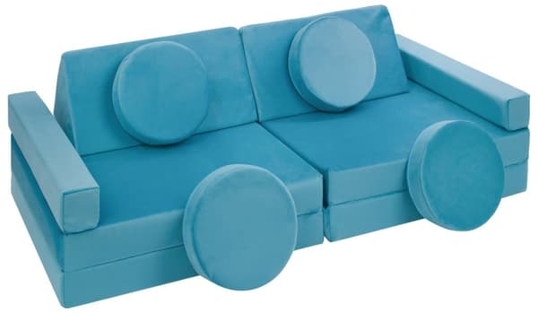 Modulär barnsoffa, leksoffa, sofflekset, bäddsoffa för barn