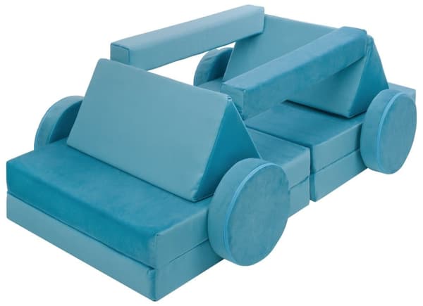 Modulär barnsoffa, leksoffa, sofflekset, bäddsoffa för barn