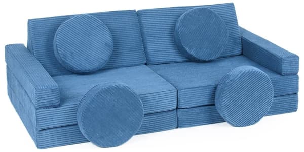 Modulär barnsoffa, leksoffa, sofflekset, bäddsoffa för barn