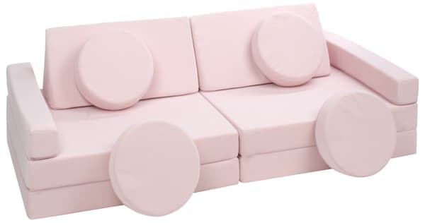 Modulär barnsoffa, leksoffa, sofflekset, bäddsoffa för barn