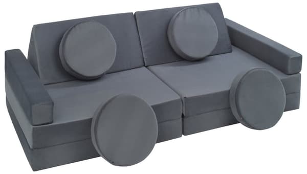 Modulär barnsoffa, leksoffa, sofflekset, bäddsoffa för barn
