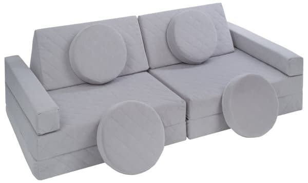 Modulär barnsoffa, leksoffa, sofflekset, bäddsoffa för barn