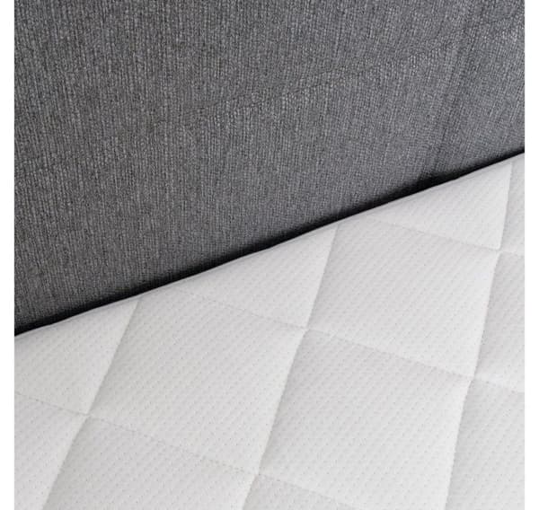 Continental bed LEIKO 160x200cm, grey