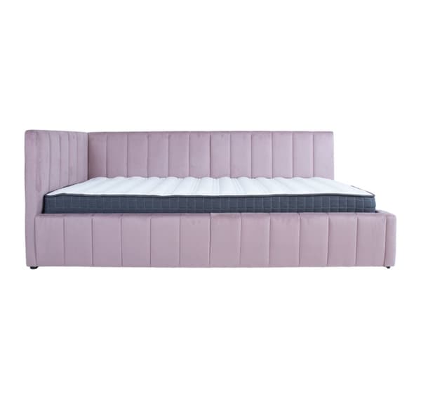 Sänky JASPER 90x200cm patjalla HARMONY UNO, violetti ruusu