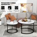 Miniatyrbild 6 av 8: Runt soffbord set om 2 Soffbord Vardagsrum runt inf?llbart sidobord