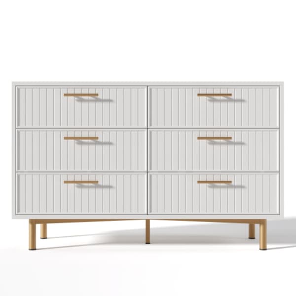 Skänk med 6 lådor, lämplig för sovrum och alla vardagsrum, H75/B120/D40 cm