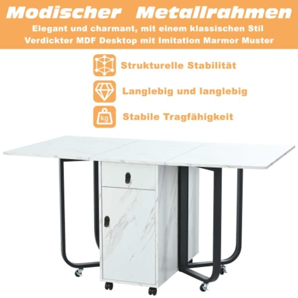 Matbordsset (150��80��76 cm matbord med 4 stolar), sammetsstolar, vit MDF-skiva, svarta ben