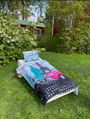 2-delt sengesæt, I Love Paris, Digital print, 100% bomuld,2-piece bedding set, I Love Paris, Digital print, 100% cotton