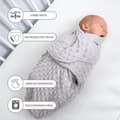 Miniatyrbild 5 av 7: Baby linda 0-3 månader vinter - linda filt linda filt babysäck med minky grå