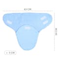 Miniatyrbild 3 av 7: Baby swaddle 0-3 månader vinter - swaddle filt swaddle filt babysäck med minkyblå
