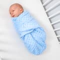 Miniatyrbild 6 av 7: Baby swaddle 0-3 månader vinter - swaddle filt swaddle filt babysäck med minkyblå
