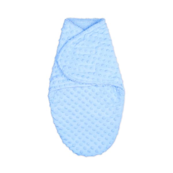 Baby swaddle 0-3 månader vinter - swaddle filt swaddle filt babysäck med minkyblå