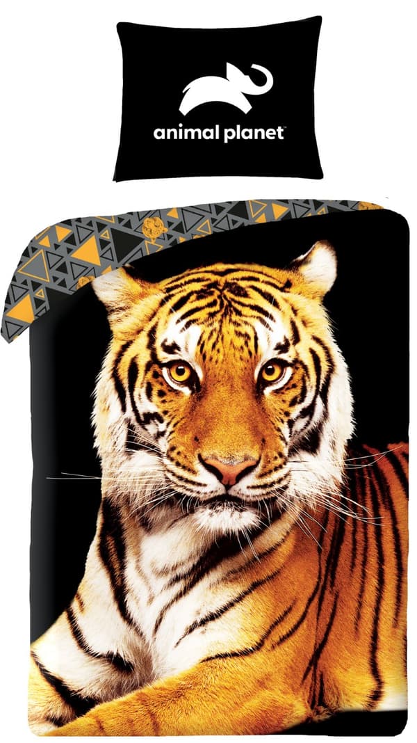 Animal Planet Tiger Sängkläder + Ryggsäck - 100 procent bomull