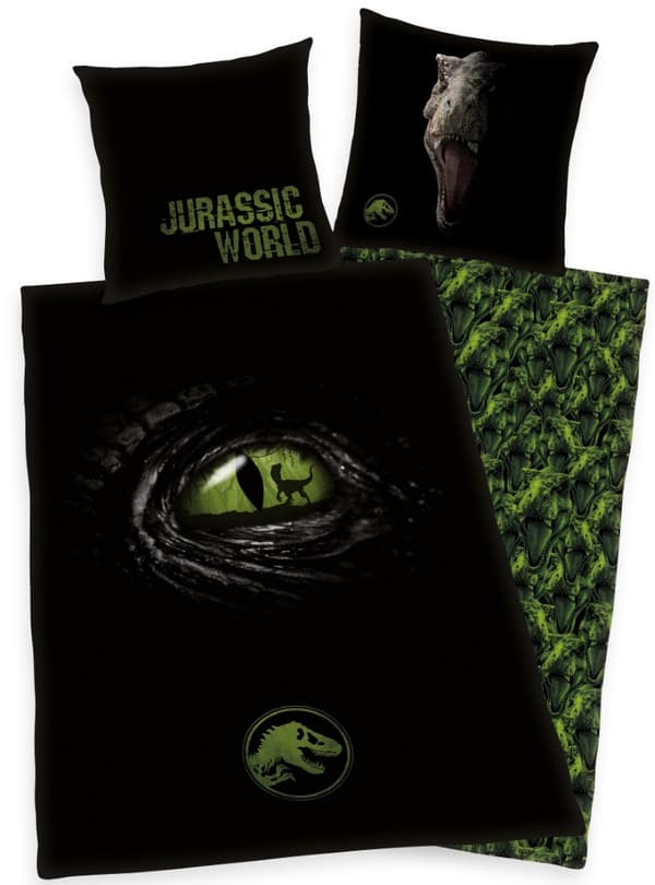 Jurassic World Påslakanset 135x200 cm - 100 procent bomull