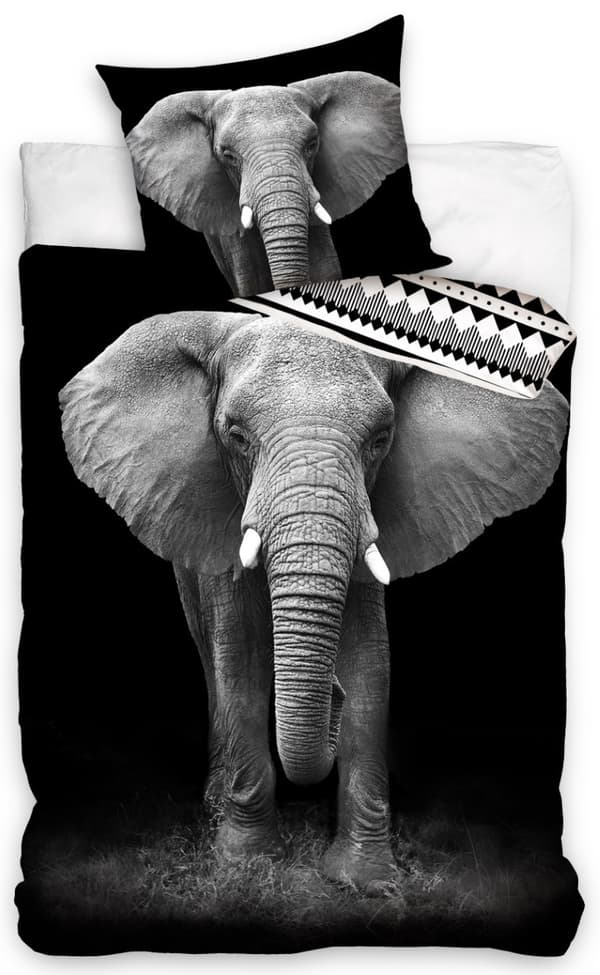 Elephant Sängkläder 140 x 200, 100 procent bomull