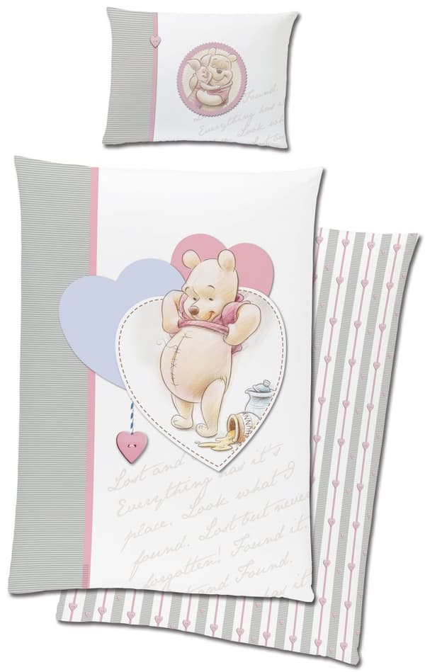 Disney Nalle Puh Junior Påslakanset 100x135 cm - 100 procent bomull