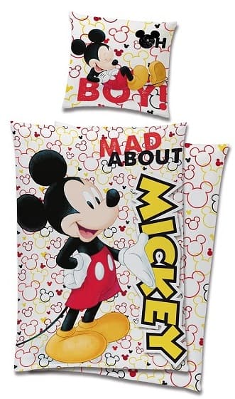 Disney Musse Pigg Påslakanset 150 x 210 cm - 100 procent bomull