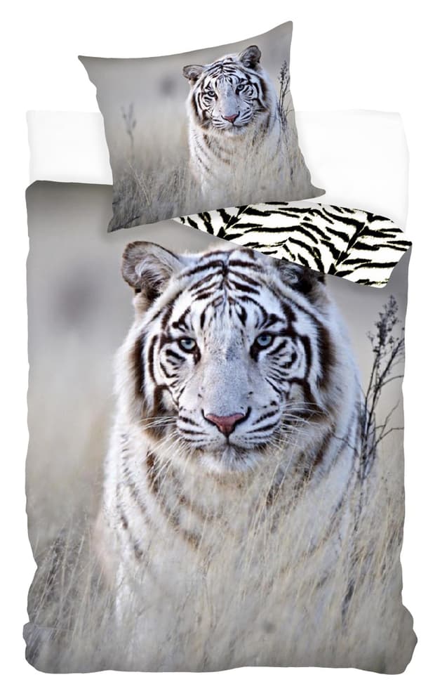 Tiger sängkläder 140 x 200, 100 procent bomull