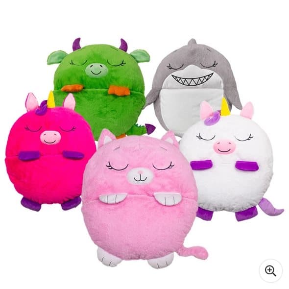 Green Dragon 2-in-1 Large Plush Sleeping Bag