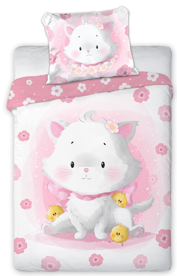 Baby kitten Junior Påslakanset 100x135 cm - 100 procent bomull