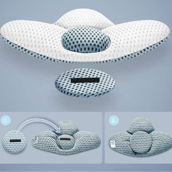 Konbanwa Ergonomisk Kudde - Grå