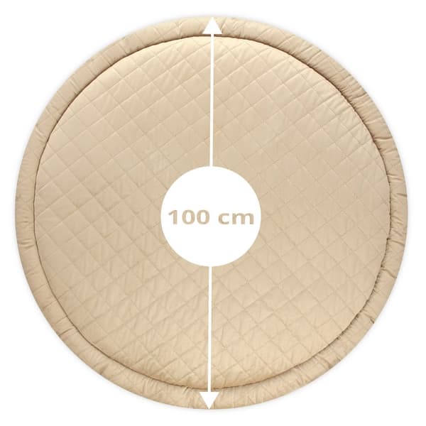 Lasten lattiatyyny 100 cm - Pehmoinen kulma Lastenhuoneen lattiapatja Pyöreä ryömittävä peitto vauvan pehmustetulle Afrykalle