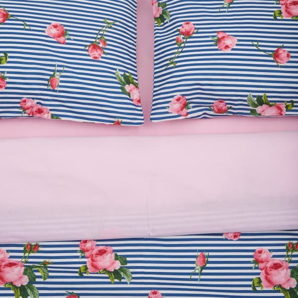 LENJERIE PAT DBL, 100% BBC, 132TC, ROSE